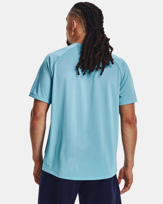 Men's UA Tech™ Fade Short Sleeve, Blue, pdpMainDesktop image number 1